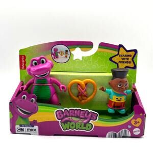 Barney's World by Mattel, Barney and Friend Action Figure Set - New